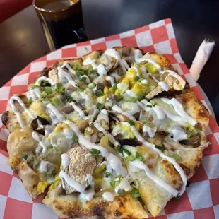 pizza, food