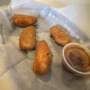 Homemade (or so it says) jalapeno poppers
