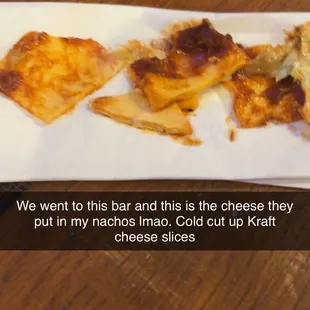 Raw Kraft cheese for &quot;nachos&quot;