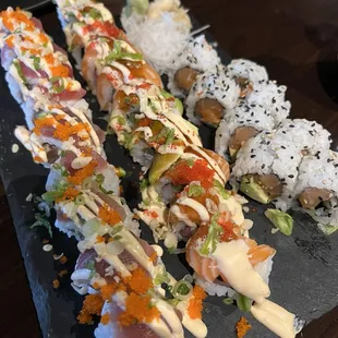 food, sushi, sushi and sashimi, sashimi