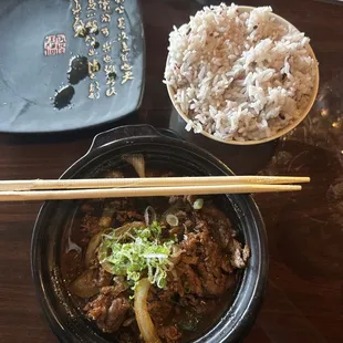 Bulgogi bowl with rice - delicious!