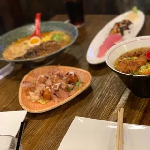 Also nigiri tuna and nigiri eel