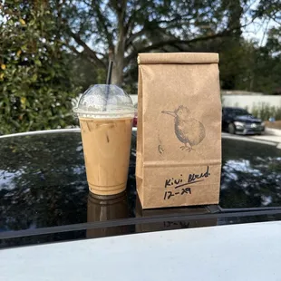 iced Vietnamese coffee + new bag of espresso beans!