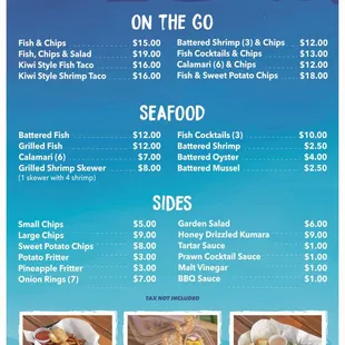 Menu (1 of 2) as of 11/26/2024