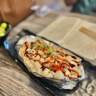 Big Scallop Roll ($14.95)