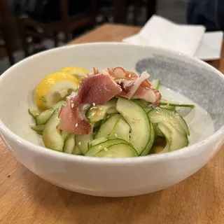 Cucumber Sunomono with Tako / Shrimp