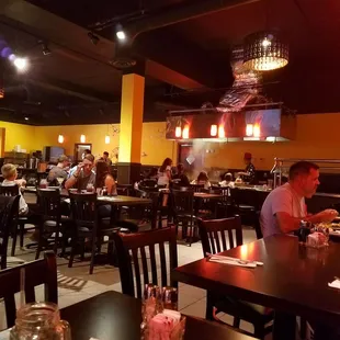 Dining area with hibachi grill