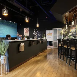 Inside the restaurant once again.