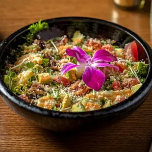 a bowl of food on a table