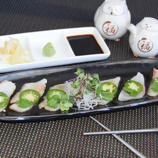 Yellowtail with Jalapeno and cilantro