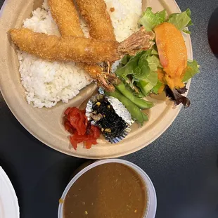 Fried shrimp curry extra spicy