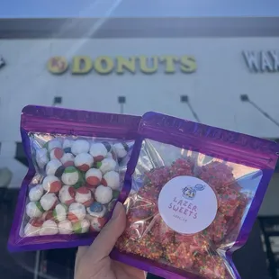 Freeze dried candy