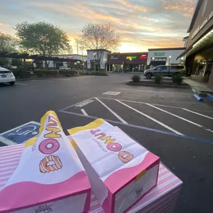 Donuts + sunrise