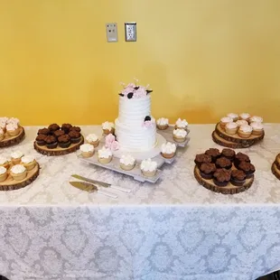 Wedding dessert table.