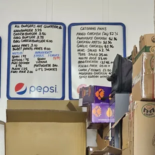 a variety of items
