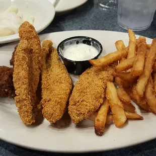fish, seafood, fish and chips, food