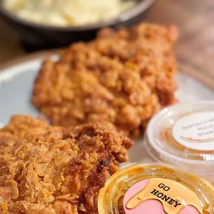 KJUN Fried Chicken Set Lunch (double chicken)