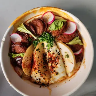 Gochujang Andouille and Grits  (to-go)