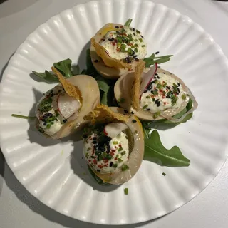 Soy Marinated Eggs & Cracklin