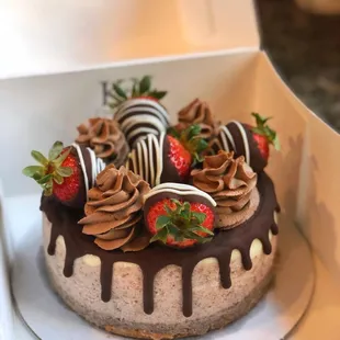 Chocolate covered Strawberry cheesecake 6&quot;