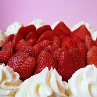 Our Strawberry cheesecake is our most popular cake!