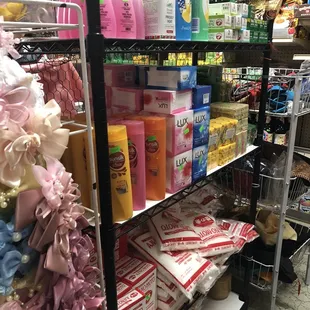 a variety of cleaning products