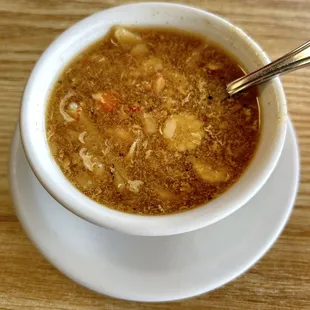 Complimentary hot &amp; sour soup for Friday lunch