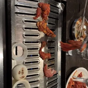 Chicken Bulgogi and Spicy Pork Bulgogi