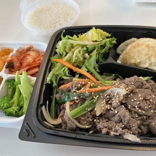 Beef Bulgogi Combo Plate 소불고기 콤보