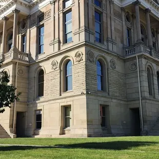 the front of the building