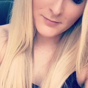 Lashes right after a fill with Kim