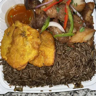 food in a styrofoam container