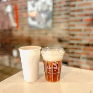 Vanilla bean latte .cold brew