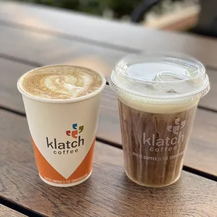 Gingersnap Latte and Peppermint Cold Brew