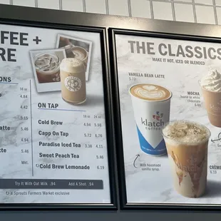 Menu as of Jan. 2025