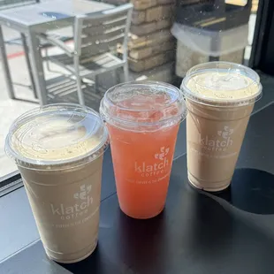 Mocha shake and Lychee Berry spritz