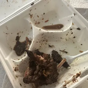 Destroyed that plate lol, only bones left