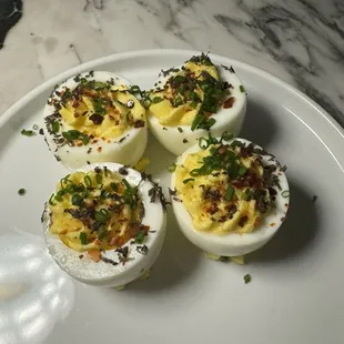 Truffle Deviled Eggs