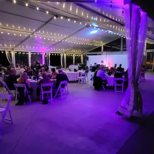 Uplighting makes the room look fantastic.