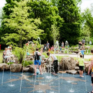 Splash pad in the Nancy Olson Children's Garden