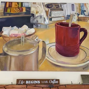 " Life Begins With Coffee"