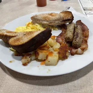 Weekend special w GREAT COFFEE $9 ish. Albeit loaded w kids tho.