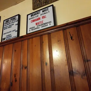 Specials on the board