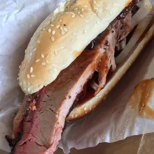 Brisket Po Boy - filling!