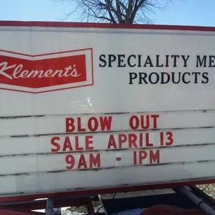 a sign for the store