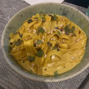 Saffron tagliatelle