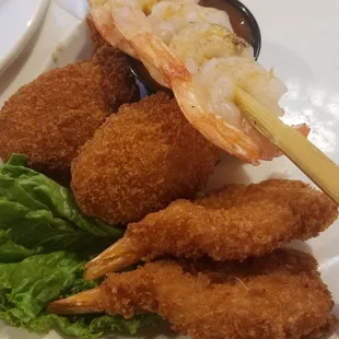 Crab stuffed fried shrimp
