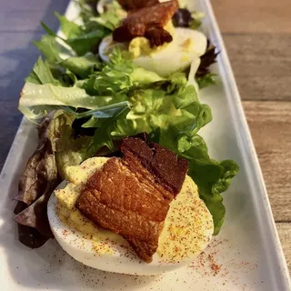 PORK BELLY DEVILED EGGS