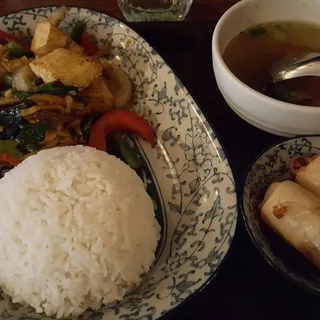 Spicy Holy Basil Sauce Lunch Special