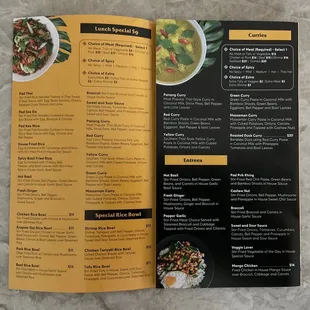 the menu